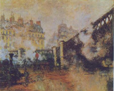 Claude Monet The Pont de l Europe, St Lazare Station China oil painting art